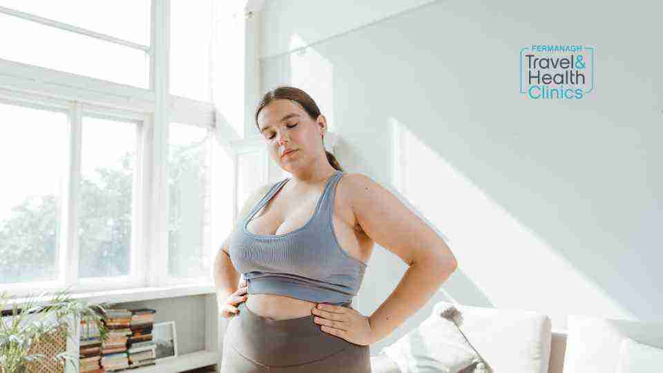 Overweight woman embarking on weight loss journey